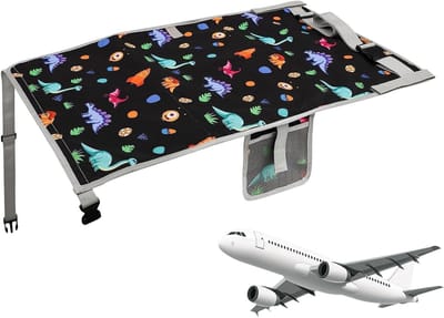 Vliegtuigbed Peuters - Stoelverlenger Kinderen - Comfortabel Reizen - Snelle Montage - 76x44cm - Dinosaurus