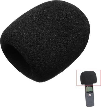 Microfoon Windkap - Microfoon - Cover - Plopkap - Cap - Windshield - 70x70mm - Zwart - 5 stuks