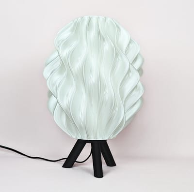 Tafellamp GROOVE - zwart H37 cm - E27 LED Lamp - 3D geprint - Bureaulamp, nachtlamp, sfeer verlichting van duurzaam kunststof