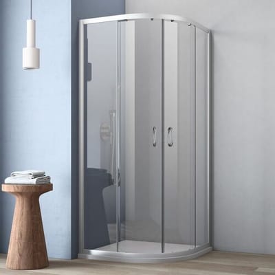Geo maw flex round shower with sliding door 90 x 90 cm ARS509090