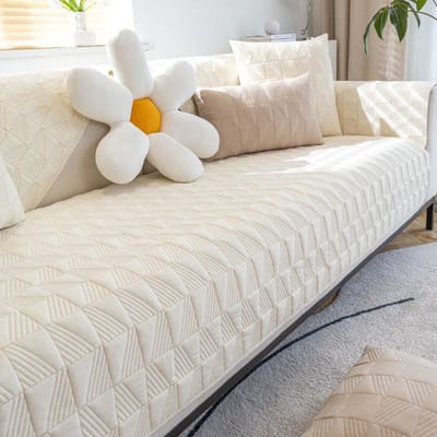 Stoffen Bankkussen Alle Seizoenen Universeel Zitkussen Rugleuning Handdoek Stofdichte Hoes Stof Eenvoudig Modern Antislip Bankhoes Zomer 70*70cm