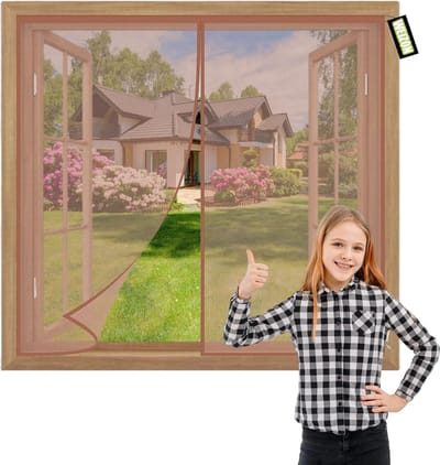 Vliegenhor Gordijn 130x155cm - Huisdiervriendelijk, Heavy Duty, Eenvoudig te Installeren Zonder Boren