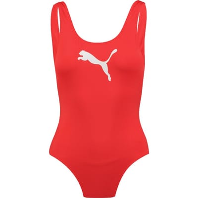 Puma - Women Swimsuit - Badpak - L - Rood