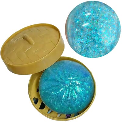 6 stijlen Oversized Regenboog Dumpling Squishies Zacht Sensorisch Knijpspeelgoed Verlichting Angst Fidget Stressbal voor ADHD Autisme blauw