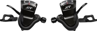 Shimano Deore XT SL-T8000 Schakelverstellerset – 3x10-speed – Rapidfire Plus – Met Versnellingsindicator – Zwart