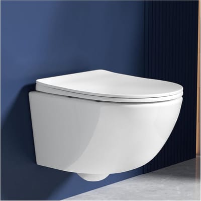 Wandcloset zonder spoelrand met softclose WC-bril