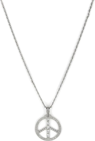 Vegaoo - Hippie peace and love ketting voor volwassenen