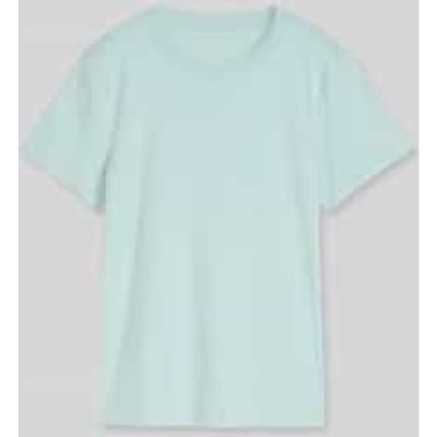 Tom Tailor - Basic T-shirt van katoen - Maat XS - blue haze