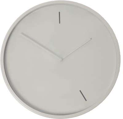 Boring Collection Wandklok - Minimalistisch Design - Kantoor Klok - Stille Klok - Diameter 35cm - Grijs