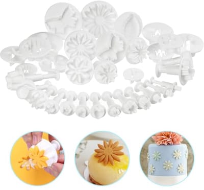 Fondant Uitsteekvormen Set 33-delig - Taartdecoratie en Bakaccessoires