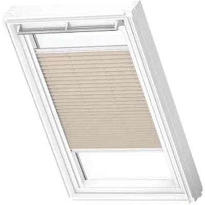 Velux Manueel Lichtdoorlatend Plisségordijn White Line Fhl Ck02 1259swl Zand