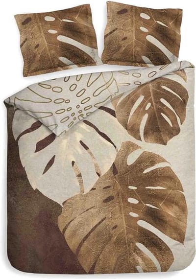Heckett & Lane Roca Dekbedovertrek - Eenpersoons - 140x200/220 cm - Rustic Brown