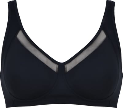 Naturana - Soft bh met meshrand - 5504 - Zwart - 75B