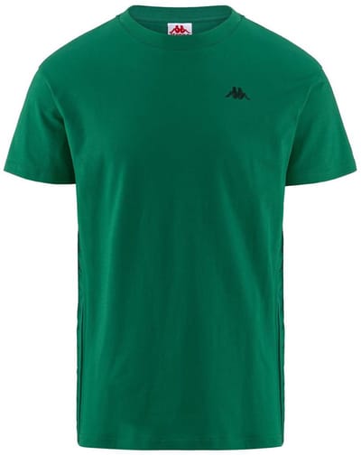 Kappa 222 Banda Gasper T-shirt Met Korte Mouwen Groen S Man