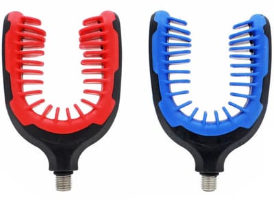 Dailygoods - U-Vormige Visstoksteunen - 2 Stuks - Universele Rod Holders - Karpers - Stevige steun - Visaccessoires - Geschikt voor vissers - Kleur zw