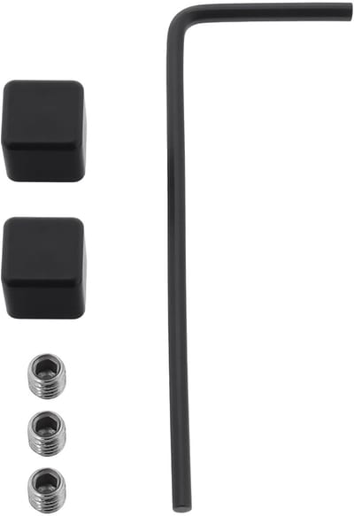 Dailygoods- Kabeldop Set van 2 - Aluminium - Geschikt voor 1mm tot 1.8mm Kabels - Inclusief Schroeven en Inbussleutel - Lichtgewicht - Duurzaam Materiaal - Kabeluiteinde