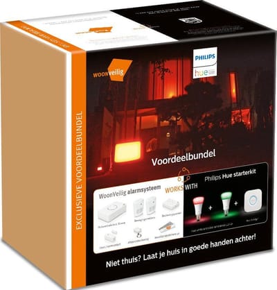 WoonVeilig Alarmsysteem + Gratis Philips Hue Starterkit – Slimme Huisbeveiliging & Verlichting - Nu, tijdelijk met extra voordeel