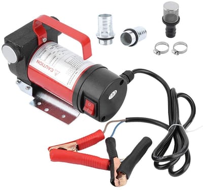 Dailygoody - Electric diesel transfer pump - Zelfaanzuigende dieselpomp - 12 V DC - 40 l/min - Compact en krachtig - Geschikt voor zware voertuigen - ...