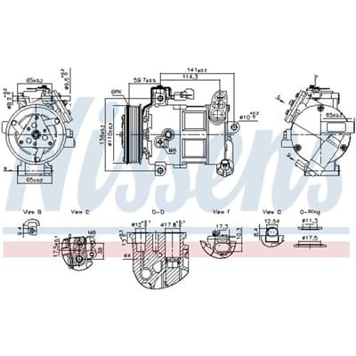 Airco-compressor NISSENS 890596
