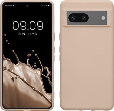 kwmobile telefoonhoesje geschikt voor Google Pixel 7 - Hoesje voor smartphone - Back cover in kokosmelk