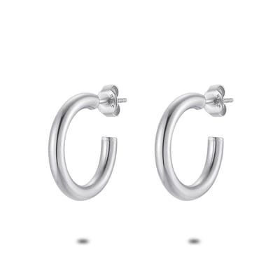 Twice As Nice Oorbellen in zilver, oorringen, 20 mm/3 mm