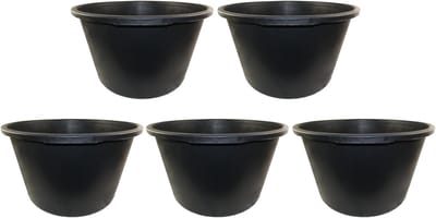 Ronde Mortelbak 65 Liter voor Tuin en Bouw - Set van 5