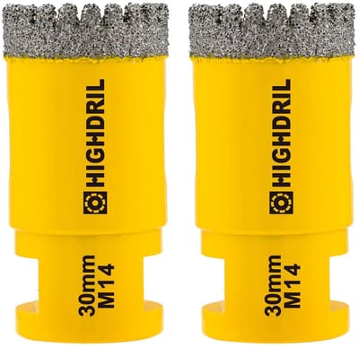 Diamantboor Set (2 stuks) 30mm M14 voor Tegels, Steen, Porselein en Graniet