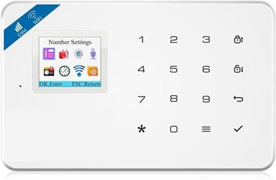 Slim Beveiligingssysteem - Diefstal Preventie - Huis Beveiligen - APP Controle - 159x100mm - Zwart Paneel