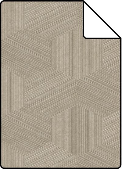 Proefstaal Origin Wallcoverings behang grafisch 3D motief beige - 26.5 x 21 cm - 347994-S