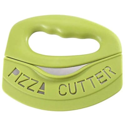 Draagbare pizzasnijder Voedselchopper Superscherpe roestvrijstalen pizzasnijder met beschermende schede Multifunctioneel pizzames
