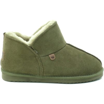 Warmbat Willow Suede Dames Sloffen - Groen