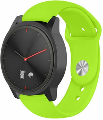 By Qubix - geschikt voor Huawei Watch GT 4 / GT 5 (41mm) & GT 5 Pro (42mm) - Sportbandje - Maat: Small - Lichtgroen
