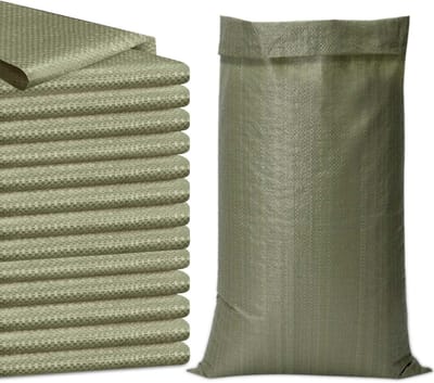 15 Stuks Zandzakken voor Overstromingsbescherming, 70 x 113 cm, Duurzaam en Herbruikbaar, Ideaal voor Tuin en Bouwprojecten
