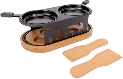 Aspen Raclette Ovaal 2 Personen +spatels