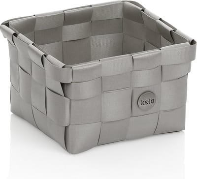Kela Badkamer - Neo Mand 15x15x10 cm - Polypropyleen - Zilver