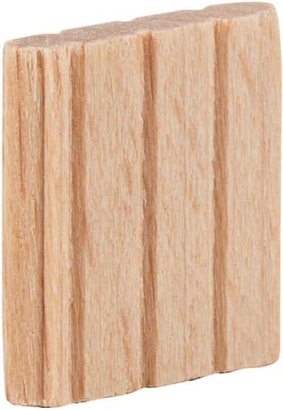 Losse Houten Pennen - Houtverbinding - Meubelbouw - Langkorrelige Lijmgroeven - 4 x 20mm - Beige