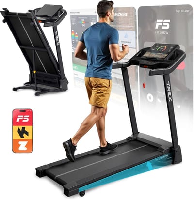 Trex Sport TX-750TM Nore – Loopband – Automatische Helling (15 Niveaus) – Compatibel met Zwift & Kinomap – Bluetooth & Kleurendisplay – 3 PK Motor – Max. 120 kg