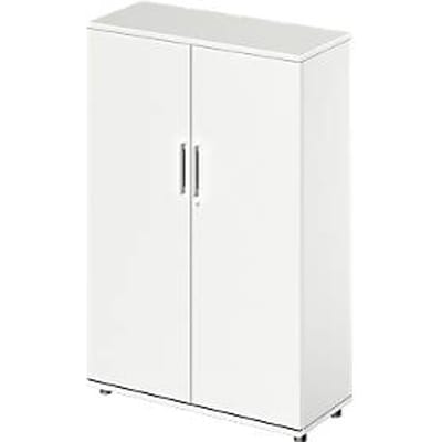 Schäfer Shop Genius draaideurkast TETRIS WOOD, 4 OH, hoogte incl. glijders, B 1000 mm, wit