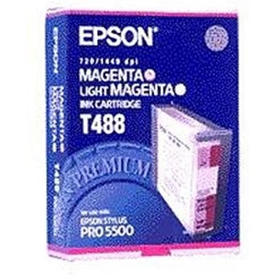 Epson T488 inktcartridge licht magenta / magenta origineel (origineel)