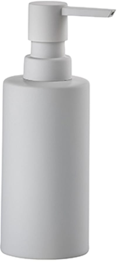 Zone Denmark Solo Zeepdispenser - Zeeppompje Vrijstaand - Zeeppomp voor Badkamer, Keuken & Toilet - Toilet & Badkamer Accessoires - 300 ml - 17,5 x 6 cm - Soft Grey (grijs)