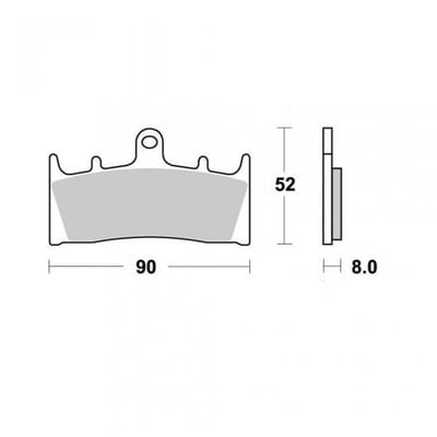 Remblokken Ferodo voor Motor Kawasaki 600 ZX-6 R NINJA ZX 1998 tot 2002 linksvoor / rechtsvoor Nieuw