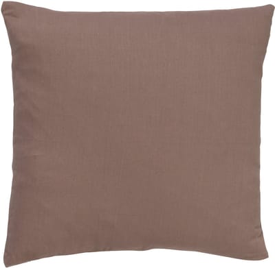 Dutch Decor JAMES - Kussenhoes 45x45 cm - duurzaam katoen – effen kleur - Driftwood - taupe - met rits - zonder binnenkussen