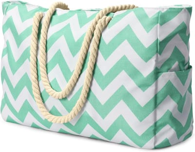 Grote Waterdichte Strandtas XXL met Ritssluiting - Perfect voor Vakanties en Boodschappen