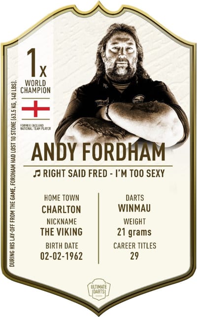 Ultimate Card Immortals Andy Fordham | 37x25cm