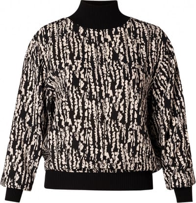 YESTA Bodhi Essential Blouse - Soft Sand/Black - maat X-0(44)