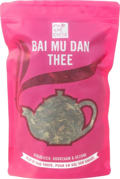 Into the Cycle Witte Thee - Bai Mu Dan Thee Biologisch - Chinese Thee - 150 Gram Voordeelzak NL-BIO-01