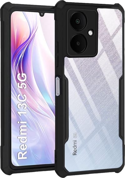Hoesje geschikt voor Xiaomi Redmi 13C 5G - Techsuit ColorVerse 360 Case met Screenprotector - Zwart