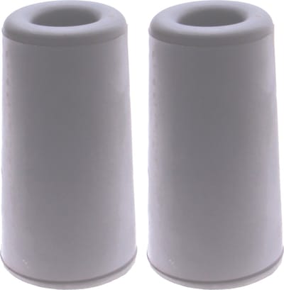 Deltafix Deurbuffer - 2x - deurstopper - grijs - rubber - 75 x 40 mm - schroefbevestiging