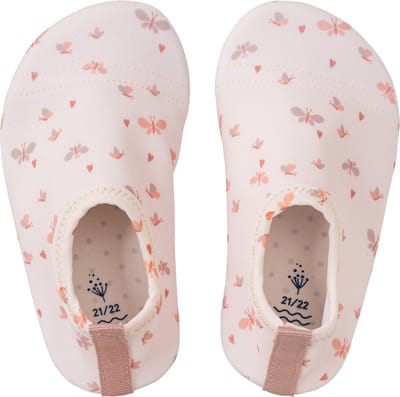 Fresk Zwemschoenen 19/20 -UV 50-bescherming – Antislip Strandschoenen – Quick Dry – Waterschoenen voor Kinderen – Elastische Pasvorm Meisjes - Creme - Butterflies