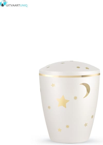 kinder urn parelmoer maan en sterren